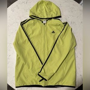 Adidas Neon Green Zip-Up Jacket